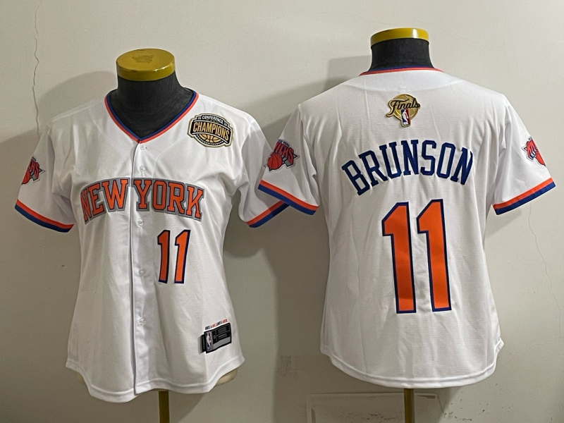 women New York Knicks #11 Brunson white 2026 Nike NBA jersey 0630002->new york knicks->NBA Jersey
